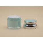 Green UV Spraying Cosmetic Cream Containers PP Cap With ABS Sheathed