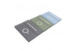 China OEM Rectangle Wireless Charging Power Bank Notebook Customized Logo supplier