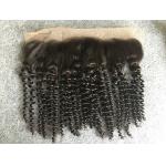 Brazilian Kinky Curly 13x4 Lace Top Closure Human Hair Ear To Ear Lace Frontal for sale