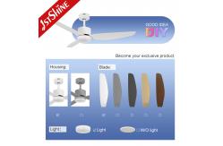 China DC Ceiling Fan With Remote Control Plastic Blades High-Speed supplier