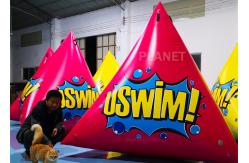 China Triangular Inflatable Marker Buoy With D Rings Customized Size supplier