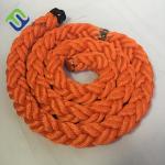 Wear Resistant 8 Strand Polyester Rope 48mm - 96mm Marine Mooring Boat Rope for sale