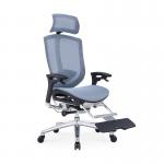 Gray Blue Lifting Armrest Mesh Office Chair For Comfortable And Productive Work for sale