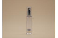 China 100ml Airless Pump Cosmetic Packaging Portable With Transparent Over Cap supplier