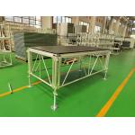 Tool-free Assembly Aluminum Stage Platforms with 500kg/sqm Weight Capacity Customizable for sale