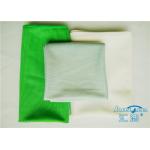 Shiny Smooth Green Microfiber Glass Cleaning Cloth For Mirrors , Screens