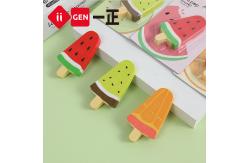 China School Stationery Fruit Popsicle Shape Eraser Cute Rubber for Students Using supplier