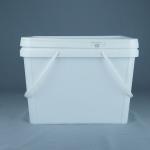 20kg Square Plastic Bucket Customized For Anti Stone Paint for sale