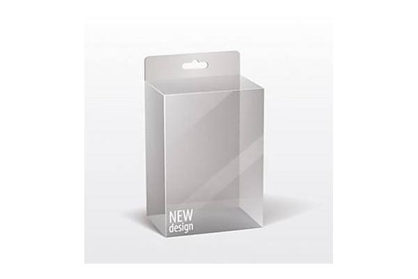 Flat Packed Square Transparent Plastic Cosmetic Boxes