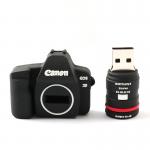 Pvc Camera Shape Personalized Flash Drives USB 2.0 3.0 ROHS Approved for sale