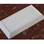 Bone China white sushi plate rectangle shape for sale