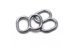 China Silver / DTM Bra Strap Adjuster , Metal Bra Strap Hooks Nickel Free supplier