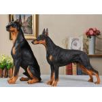 Resin Material Simulation Dog For Garden Decoration / Home Security for sale