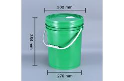 China 100% Material Used 20 Liter Empty Plastic Pails with Lid and Handle supplier