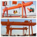 40t Double Beam Rubber Tyred Gantry Marble Port Container Lifting Equipment for sale