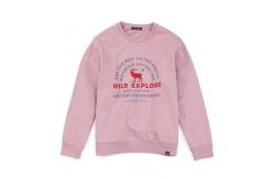 China Fleece Fabric Plain Crew Neck Sweatshirt Unisex Long Sleeve Jumper Pullover supplier