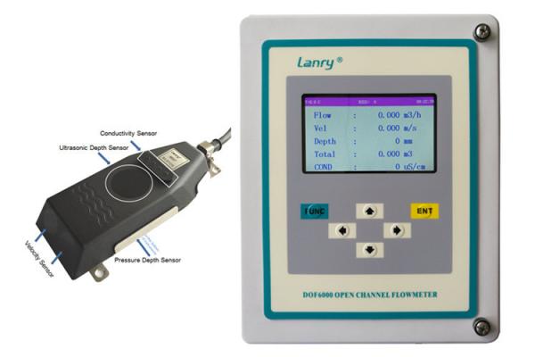 Compact Design Area Velocity Flow Meter For Open Channel Partially Filled Pipe