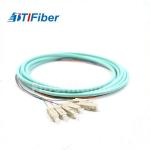 Custom Various Type Fiber Optic Pigtail LC/SC/FC/ST OM3 Multimode for sale