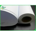 Wood Pulp Moisture Resistant 80gram Inkjet Plotter Paper Rolls With 36inch*50yard