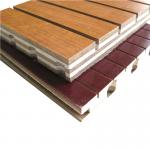 High Absorption Soundproof Wooden Grooved Acoustic Panel Kindergarten Wall Panel for sale