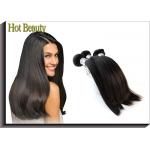 Natural Black Virgin Peruvian Hair Extensions , Silky Straight Human Hair for sale