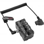 Alvin's D Tap to NP F Dummy Battery Cable for Atomos Ninja Monitors  Coiled Type C 58 chars for sale