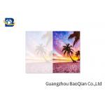 PET / PP Material 3D Picture Cards , Custom Lenticular Cards Beautiful Landscape Pattern