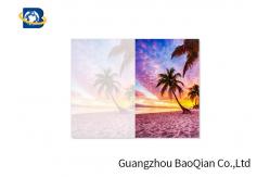 China PET / PP Material 3D Picture Cards , Custom Lenticular Cards Beautiful Landscape Pattern supplier