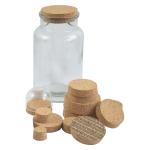 OEM Decoration Natural Cork Lids Pliability Mason Jar Cork Top Drysaltery for sale
