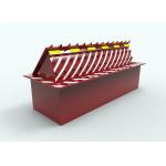 Security retractable remote control Hydraulic Road Blocker red and White