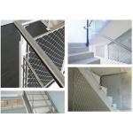 Fall Prevention 316 Inox Cable Staircase Netting Flexible SS Rope Mesh Ferruled for sale