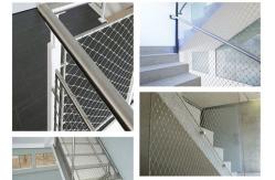 China Fall Prevention 316 Inox Cable Staircase Netting Flexible SS Rope Mesh Ferruled supplier