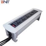 High-class  Chairman  Room Furniture Flip Up Outlet Connector With 2*VGA Network Configuration for sale