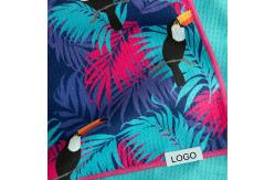 China Quick-Dry Digital Print Golfers Towel with Mesh Bag Customized Requirements supplier