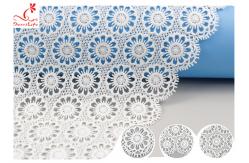 China Sri Lanka Guipure Venice Polyester Lace Trims With Embroidered Floral Pattern supplier