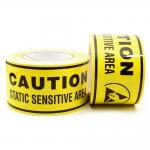 Caution Electronic Packing ESD Warning Tape  PVC Protection Acrylic Adhesive Tape for sale