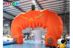 China Halloween Pumpkin Inflatable Arch Hallowmas Decoration Blow Up Archway supplier