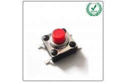 China Stretch Cover Waterproof Tact Switch 4 Pin SMD Red Silicone Button supplier