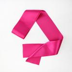 Rose Red Custom Made Sash Eco Friendly 100% Satin Material Customized Logo for sale