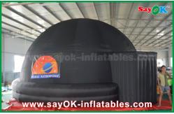 China 6m Black Inflatable Planetarium Dome Projection Screen Tent With Logo Print supplier