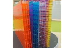 China 10mm 2.1m*5.8m Purple Polycarbonate Sheets  Four-Layer Structure supplier