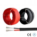 Black & Red Color Stranded Conductor Solar PV System Cable 6mm2 with Customization for sale