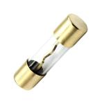 Gold 10x38mm Car Stereo Fuses AGU zinc alloy 20 Amp Glass Fuse for sale