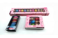 China customized macaron package paper card box/plastic tray/fold paper box supplier