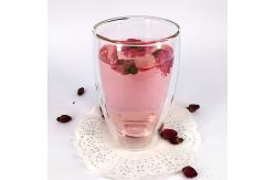 China 350ml Borosilicate Double Wall Insulated Glass Mug supplier