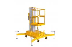 China Single Mast Aluminum Alloy Lift 6 - 16m Mobile Aerial Platform Lifter supplier