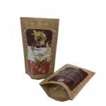 Available Agriculture Plant Kraft Paper Packaging Bag Food Stand Up Bauug For Coffe Beans/ Oatmeal Cereal for sale