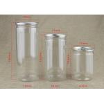 CMYK Printing Round Transparent PET Jar For Candy / Chocolate Packaging