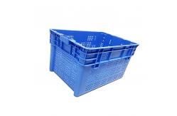 China Stackable Turnover Nestable Plastic Crate 600X400mm HDPE For Port supplier