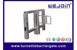 China Anti Pinch SS304 RFID Face Recognition Swing Gate 500mm Arm supplier
